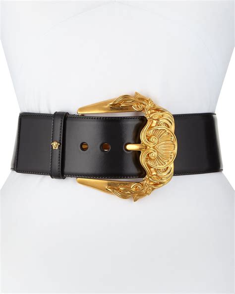 versace bel|versace leather belt.